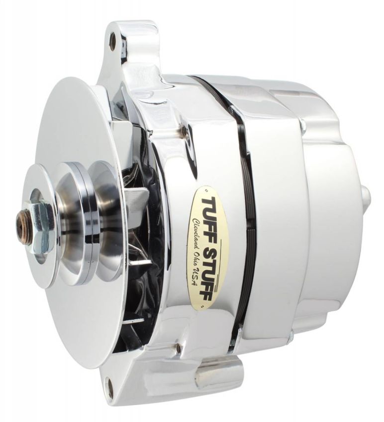 TUFF-STUFF TFS7078NB Ford Alt 70 Amp Chrome 1 Wire 1 Groove Pulley