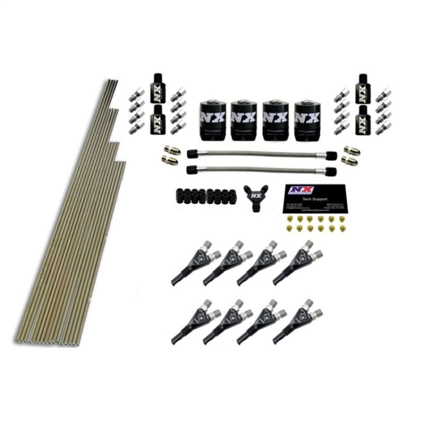 Nitrous Express 13385 8-CYL SHARK NOZZLE INTAKE PLUMBING KIT (INCL. ALL NECESSARY HARDWARE)
