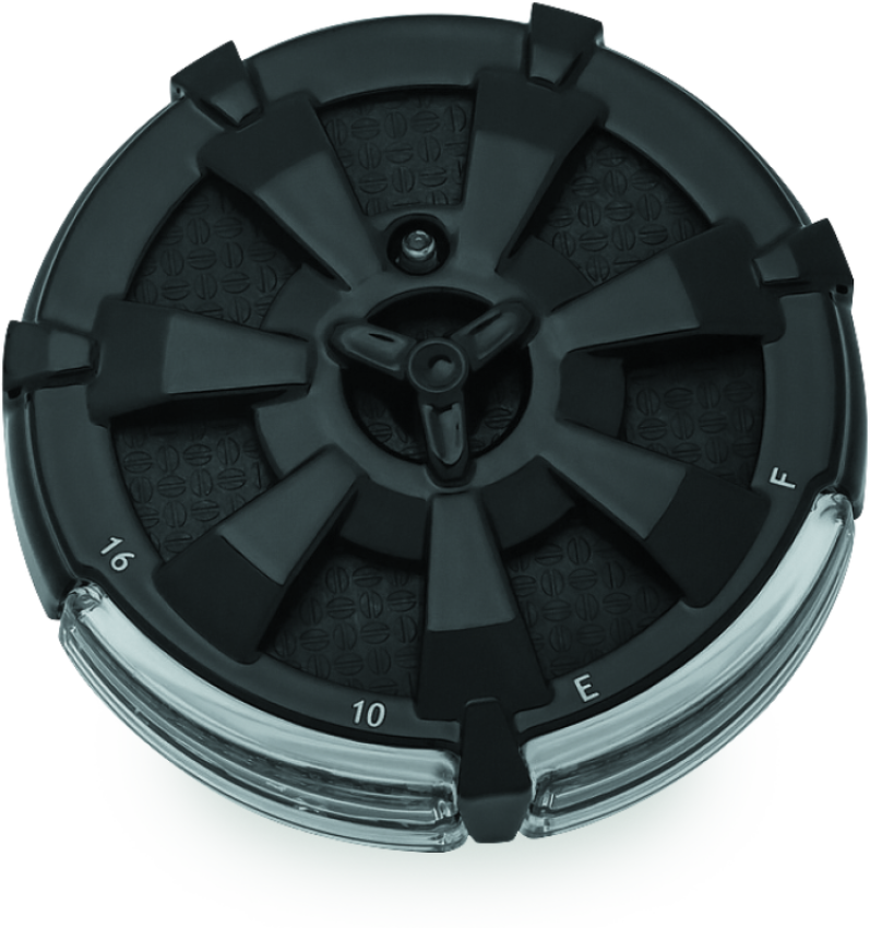 Kuryakyn 7383 Alley Cat Fuel & Battery Gauge Gloss Black