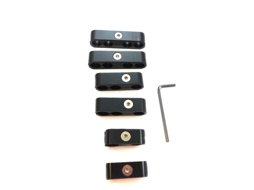 RACING POWER CO-PACKAGED RPCR9570BK Billet Wire Separators R ace Style - Black
