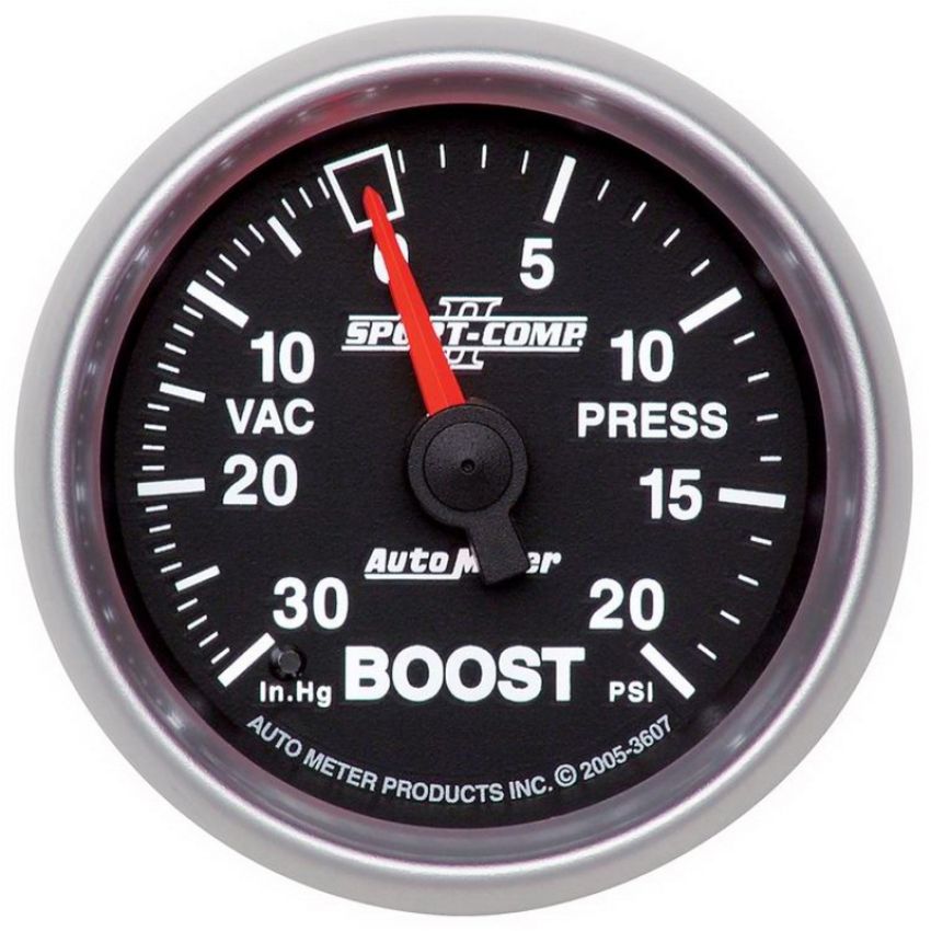 AutoMeter 3607 GAUGE, VAC/BOOST, 2 1/16
