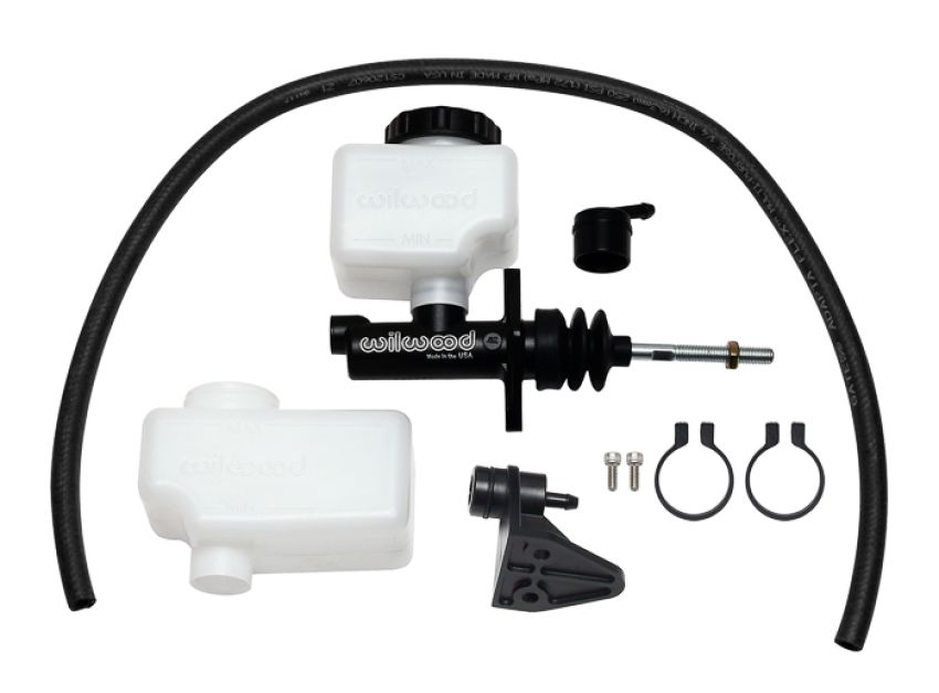 Wilwood 260-13618 Short Remote M/C Kit 5/8in Bore 3/8in-24 Banjo Outlet