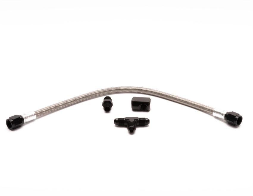 Snow Performance SNO-40040-BRD Water-Methanol Dual Nozzle Upgrade Stainless Steel Braided Line