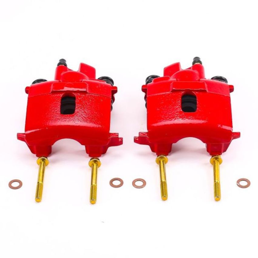 PowerStop S4372 Red Powder Coated Calipers