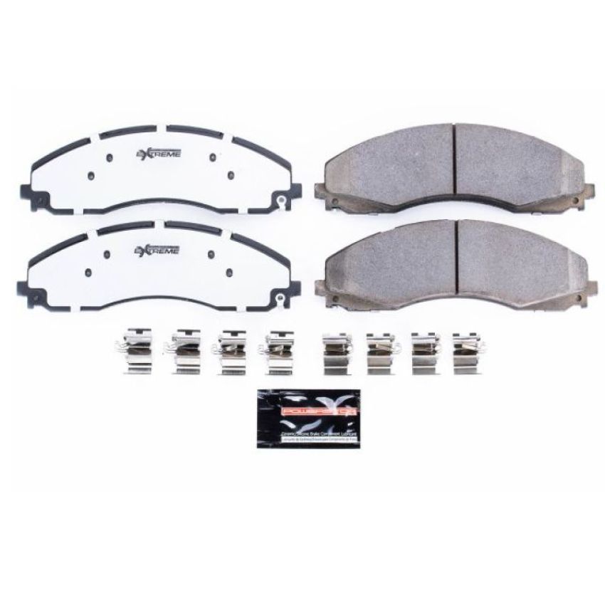 PowerStop Z36-2018 PowerStop - Z36 Truck and SUV Carbon-Fiber Ceramic Brake Pads with Hardware Kit