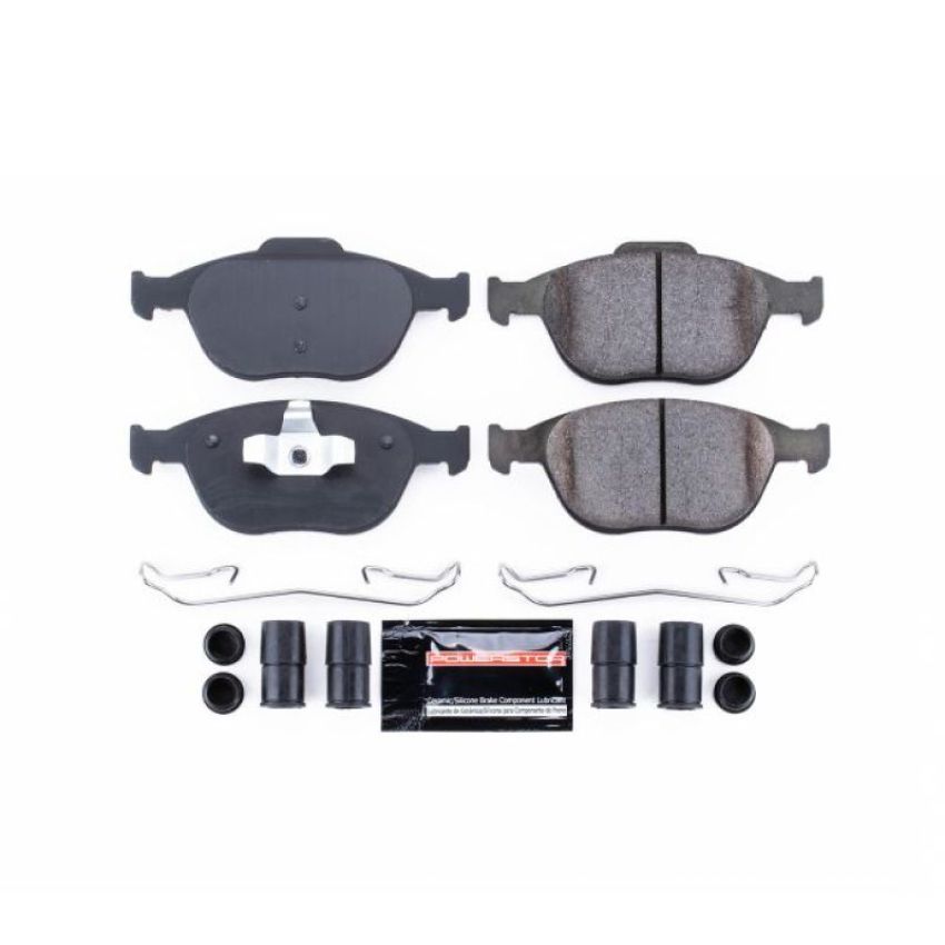 PowerStop Z23-970 PowerStop - Z23 Daily Driver Carbon-Fiber Ceramic Brake Pads with Hardware Kit