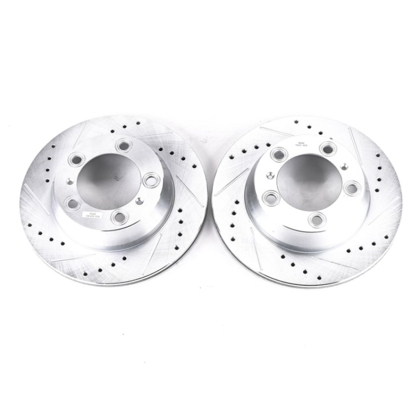 PowerStop EBR1079XPR PowerStop Evolution Performance Drilled, Slotted & Plated Brake Rotor Pair