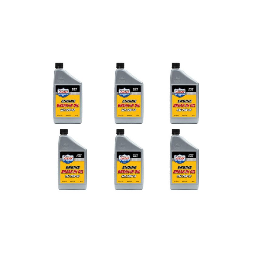 LUCAS OIL LUC11033-6 SAE 5w20 Break-In Oil Case 6 x 1 Quart