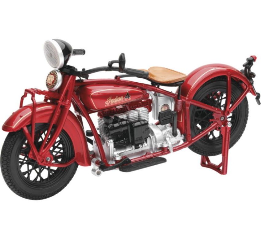 New Ray Toys 58223 1930 Indian 4 (Red)/ Scale - 1:12