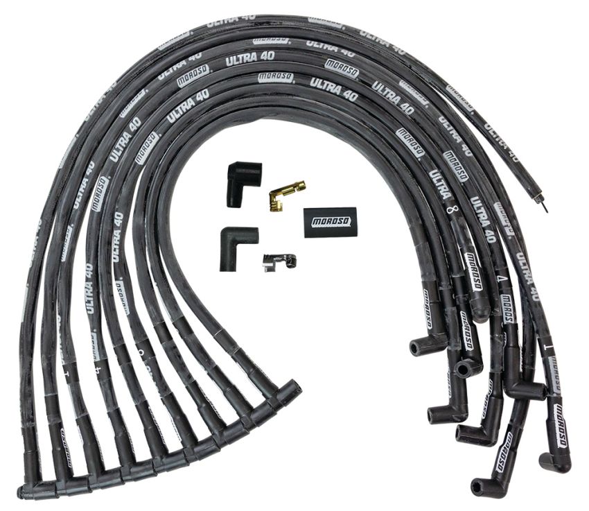 MOROSO MOR73820 Ultra 40 Plug Wire Set - Black