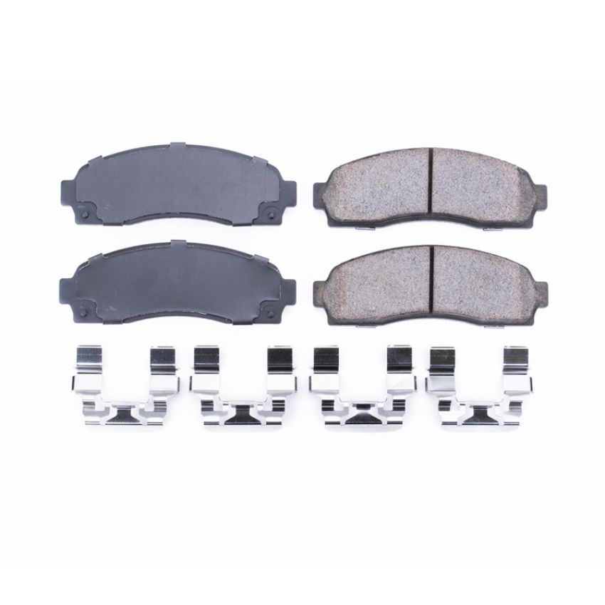 PowerStop 17-833 PowerStop - Z17 Low-Dust Ceramic Brake Pads with Hardware