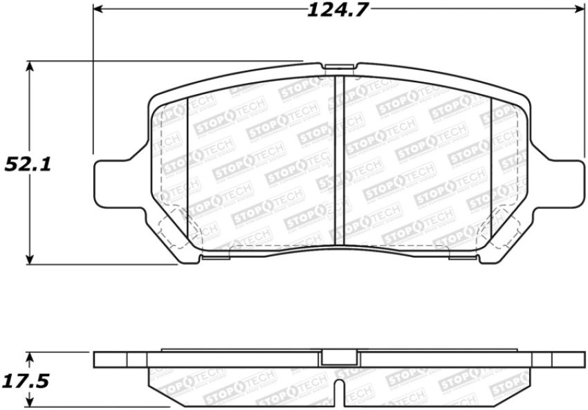 Stoptech 305.09560 Street Select Brake Pads