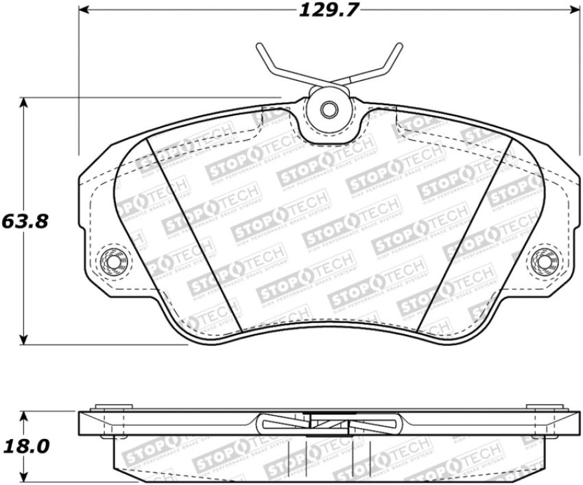 Stoptech 308.07200 Street Brake Pads