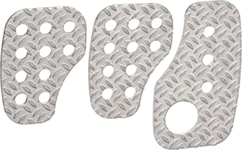 OMP RACING, INC. OMPOA0-1050 3 Pedal Set Knurled Aluminium