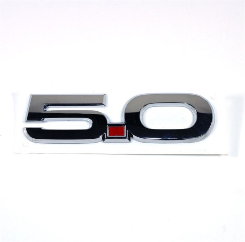 Ford Racing M-1447-M50A 2015-2023 Mustang 5.0L Fender Emblems/Badges-Chrome-Pair