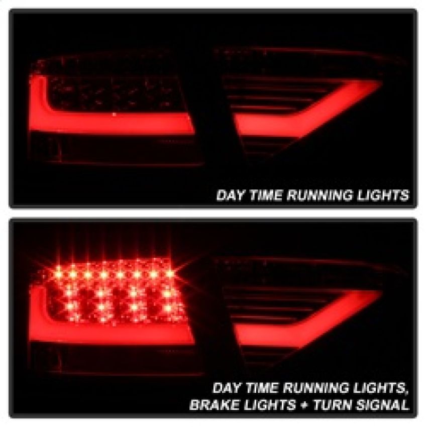 SPYDER 5083258 LED Tail Lights - Red Clear