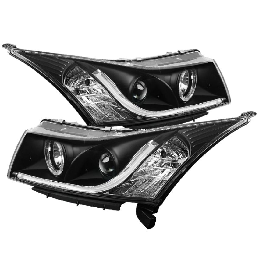 SPYDER 5074164 Projector Headlights - Light Tube - DRL - Black
