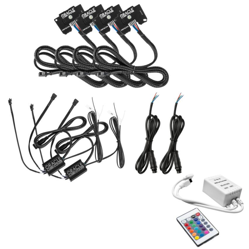 Oracle Lighting 1346-504 Jeep Wrangler JL/Gladiator JT ColorSHIFT RGB+W Headlight DRL Kit - w/SIM Cont.