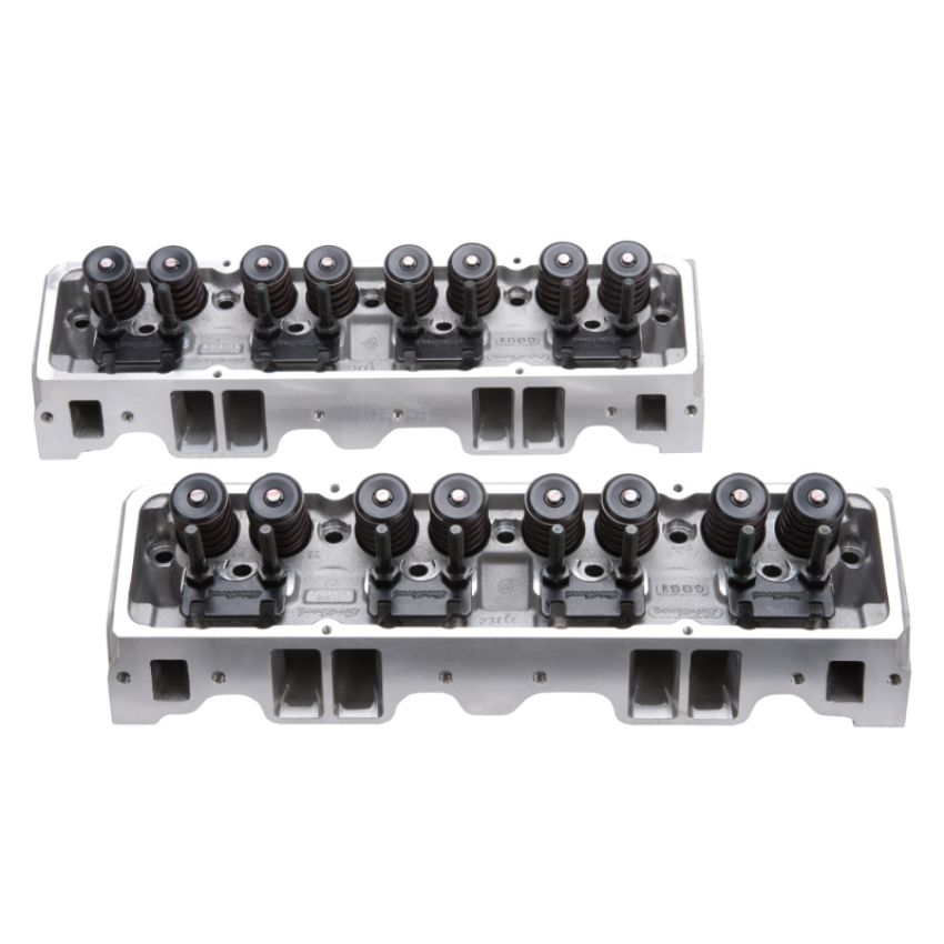 Edelbrock 5073 Cylinder Head E-Street SB Chevrolet 70cc (Complete Pair)