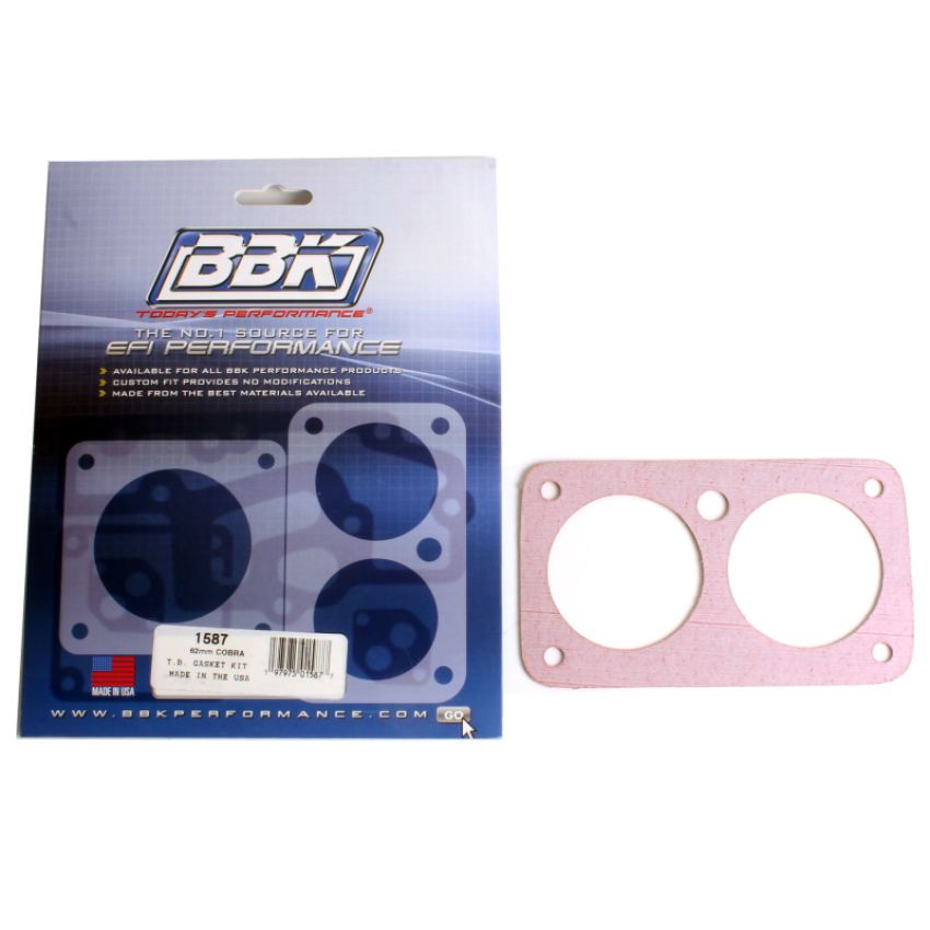 BBK Performance Parts 1587 THROTTLE BODY GASKET KIT - COBRA TWIN 62MM FOR Part #1705