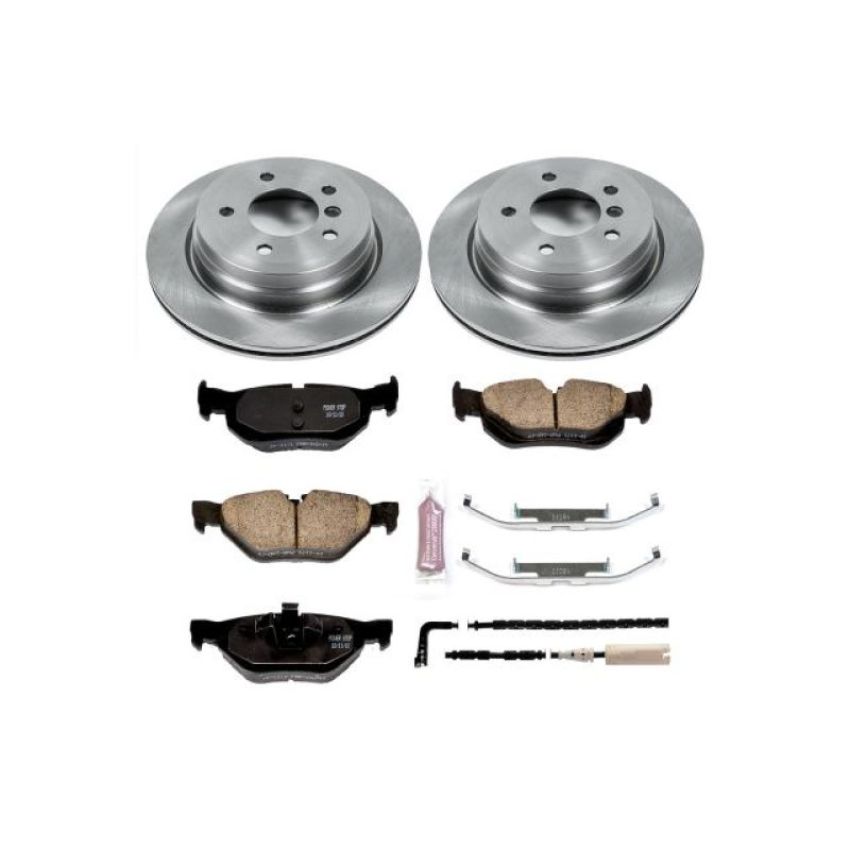 PowerStop KOE3001 OE Stock Replacement Low-Dust Ceramic Brake Pad and Rotor Kit
