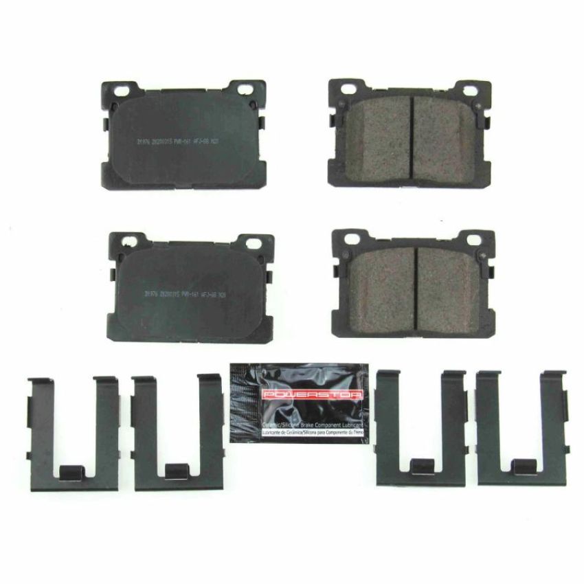 PowerStop Z23-1976 PowerStop - Z23 Daily Driver Carbon-Fiber Ceramic Brake Pads with Hardware Kit