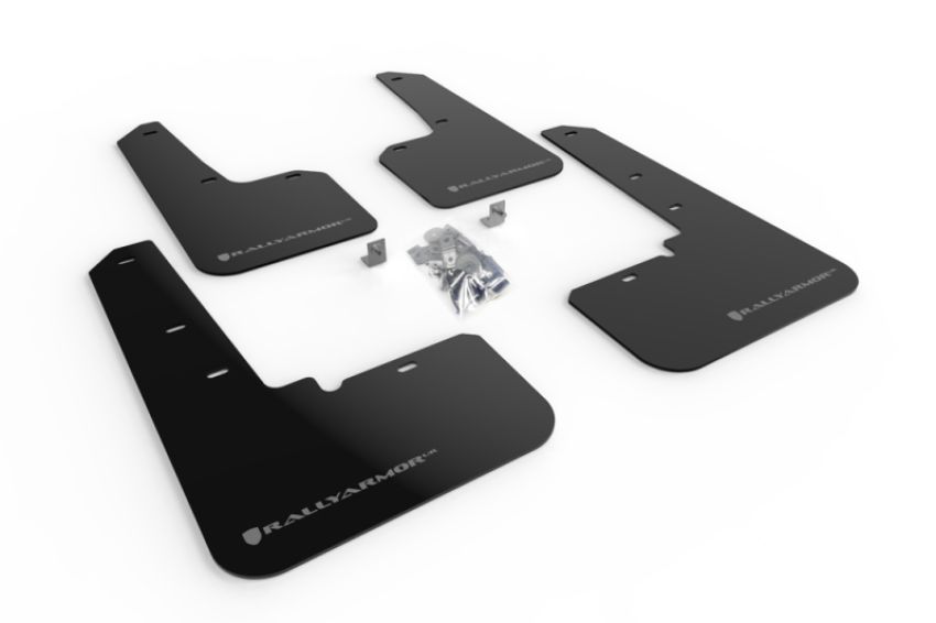 Rally Armor MF66-UR-BLK/SIL 20-25 Subaru Outback Black UR Mud Flap w/Silver Logo