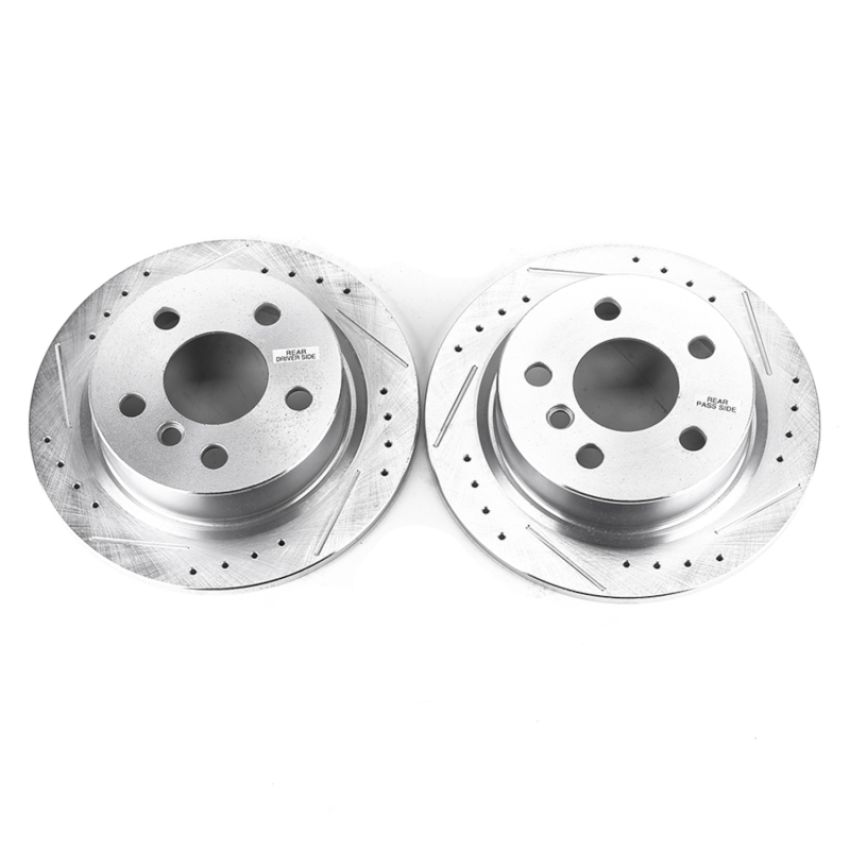 PowerStop EBR1648XPR PowerStop Evolution Performance Drilled, Slotted & Plated Brake Rotor Pair