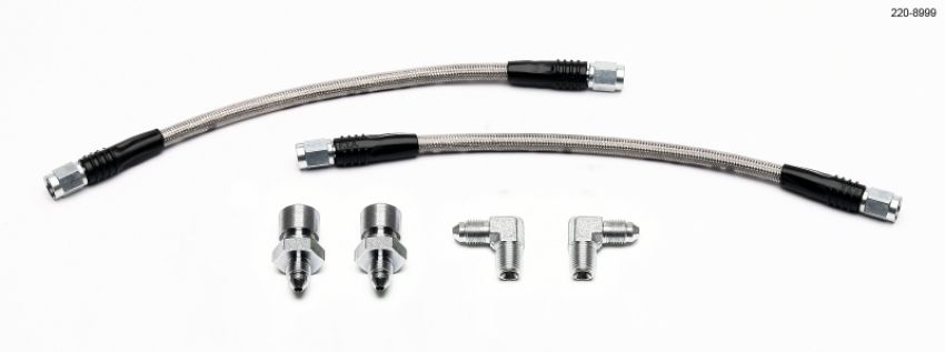 Wilwood 220-8999 GM 1500/2500 Rear (w/13in Rotor) 10in OAL Flexline Brake Hose w/Fittings