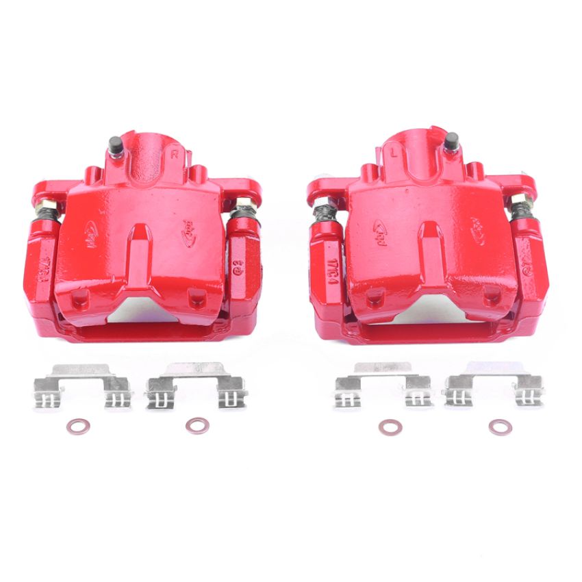 PowerStop S4924 Red Powder Coated Calipers