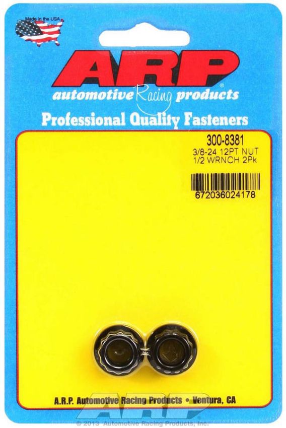 ARP ARP300-8381 3/8-24 12pt. Nuts (2pk)