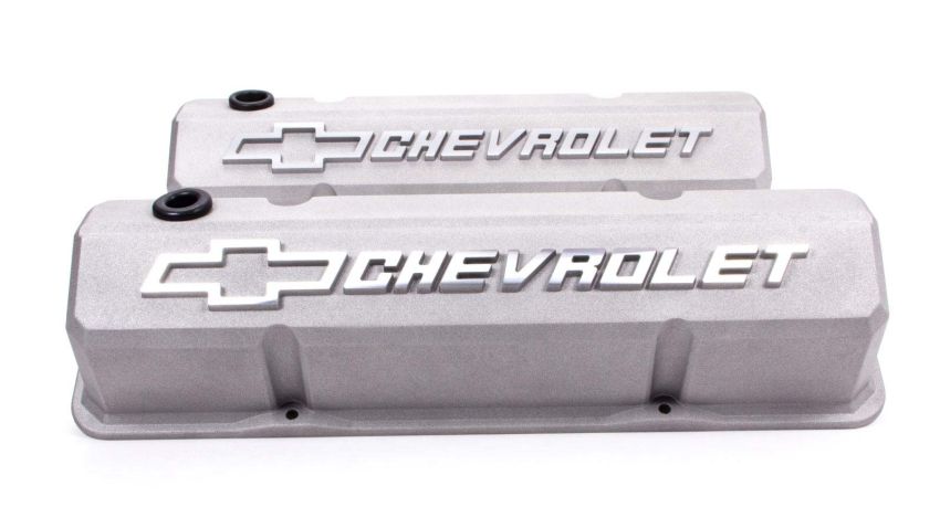 PROFORM PFM141-925 SBC Slant Edge Cast Gray V/C Tall Raised Logo