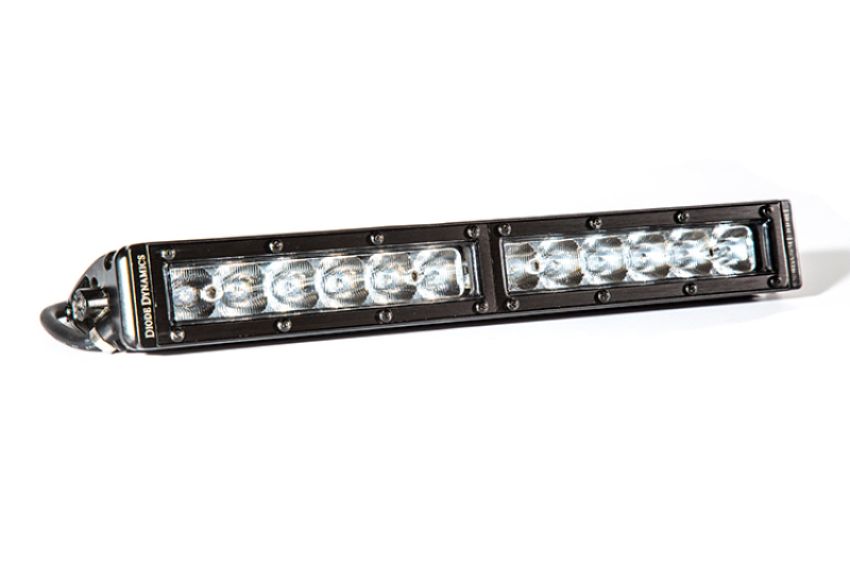 Diode Dynamics DD5015S 12 In LED Light Bar Single Row Straight Clear Driving Each Stage Series