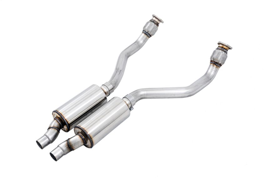 AWE Tuning 3215-11044 Audi B8 4.2L Resonated Downpipes for S5