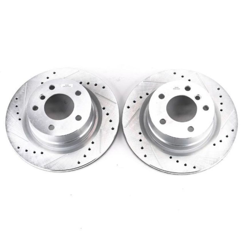 PowerStop EBR1216XPR PowerStop Evolution Performance Drilled, Slotted & Plated Brake Rotor Pair