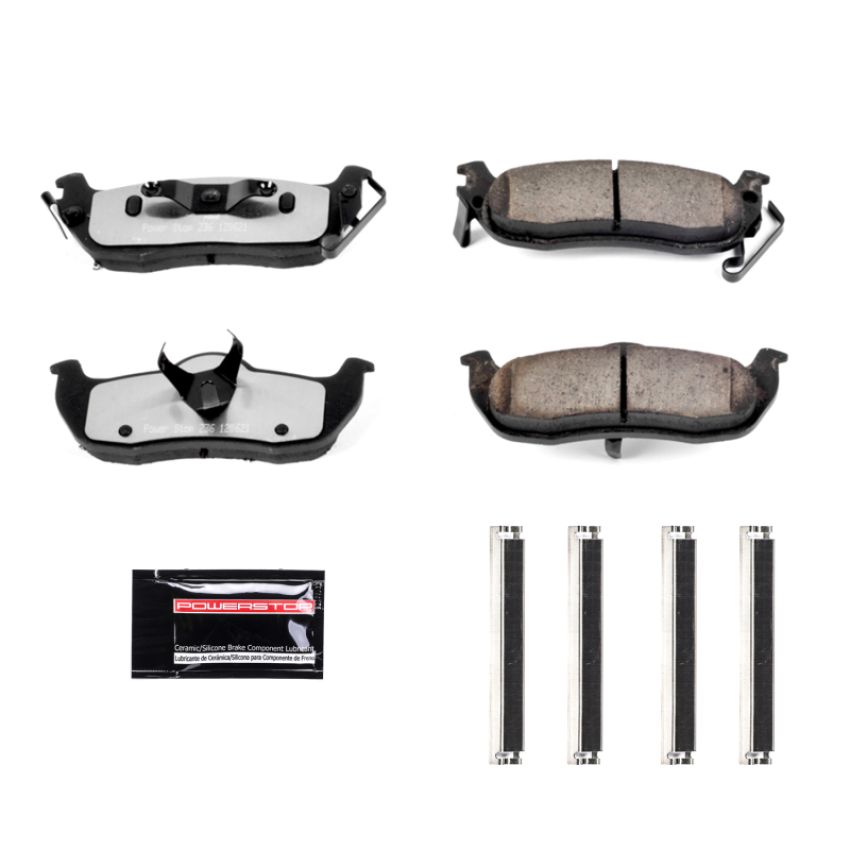 PowerStop Z36-1041 PowerStop - Z36 Truck and SUV Carbon-Fiber Ceramic Brake Pads with Hardware Kit