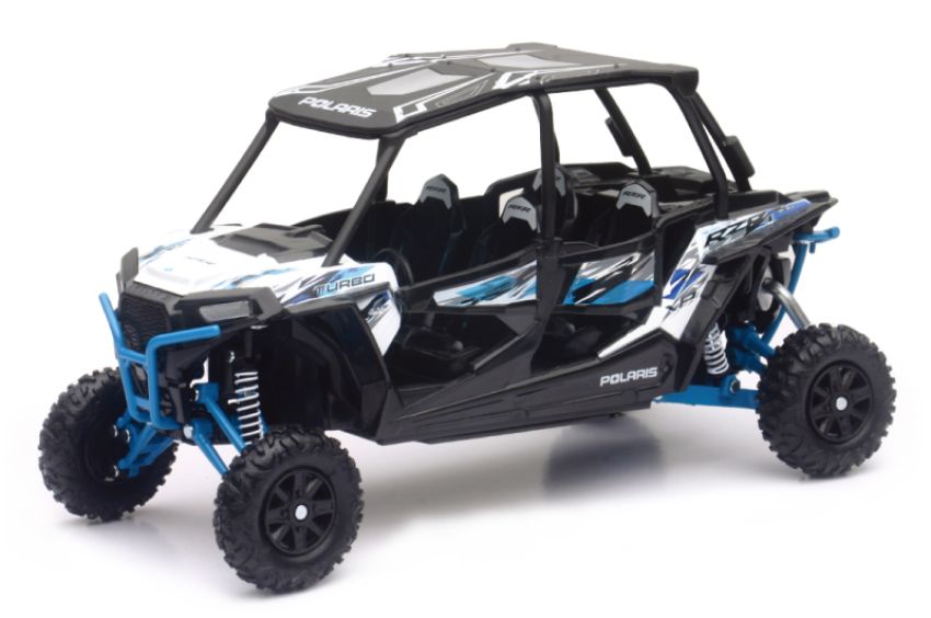 New Ray Toys 57843B Polaris RZR XP4 Turbo EPS (Matte White Lightning)/ Scale - 1:18