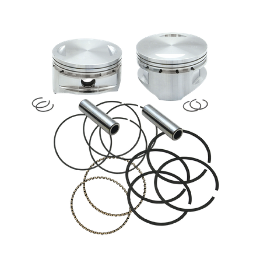 S&S Cycle 92-1422 86-03 XL 4in x 4-5/8in Piston Set - .020in