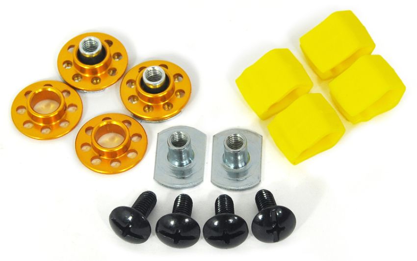 Cycra 1CYC-1005-02 Replacement Hardware Rebound - Black/Silver