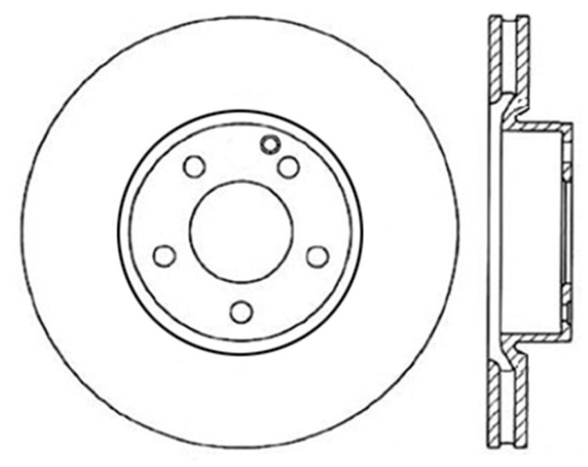 Stoptech 128.35110L Drilled Sport Brake Rotor