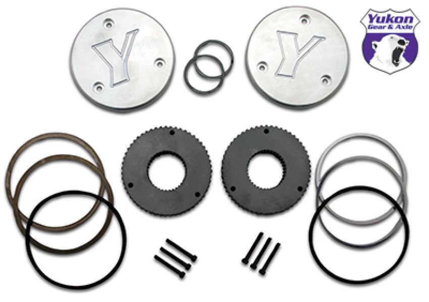Yukon Gear & Axle YHC50002 Yukon Gear Hardcore Drive Flange Kit For Dana 44 / 30 Spline Outer Stubs. Non-Engraved Caps