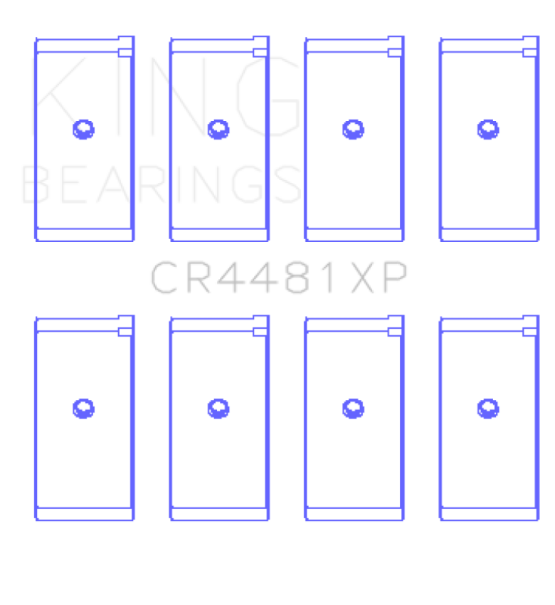 King Engine Bearings CR4481XP King Mitsubishi 4G63/4G64 6 Bolt 1st Gen DSM Performance Rod Bearing Set - Size STD
