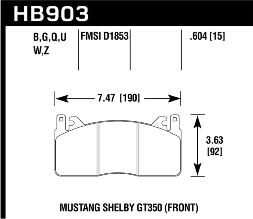 Hawk Performance HB903D.604 ER-1 Disc Brake Pad