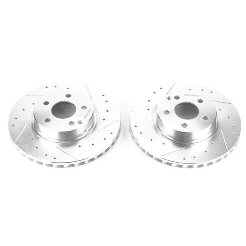 PowerStop EBR1629XPR PowerStop Evolution Performance Drilled, Slotted & Plated Brake Rotor Pair