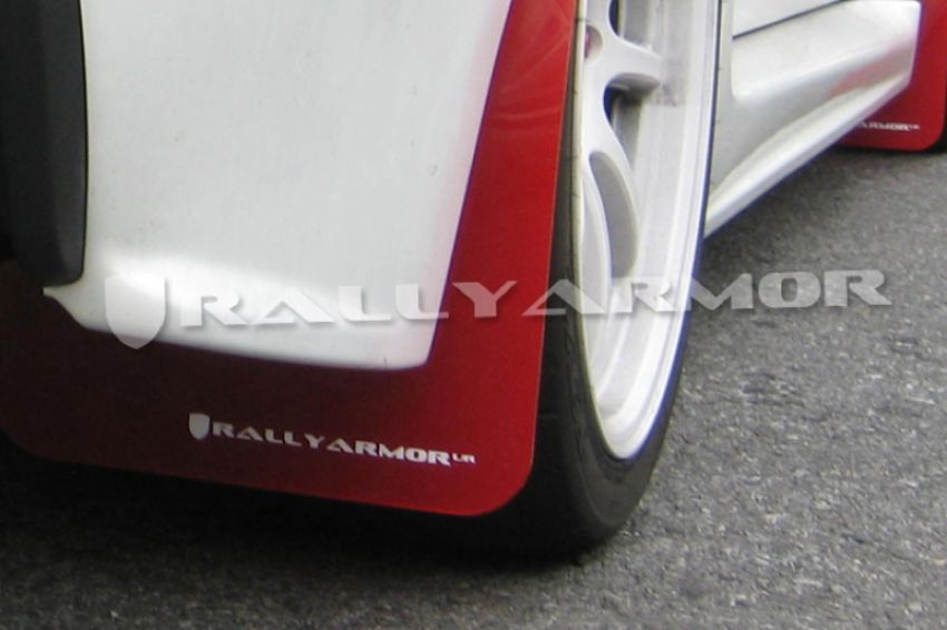 Rally Armor MF8-UR-RD/WH Red Mud Flap/White Logo