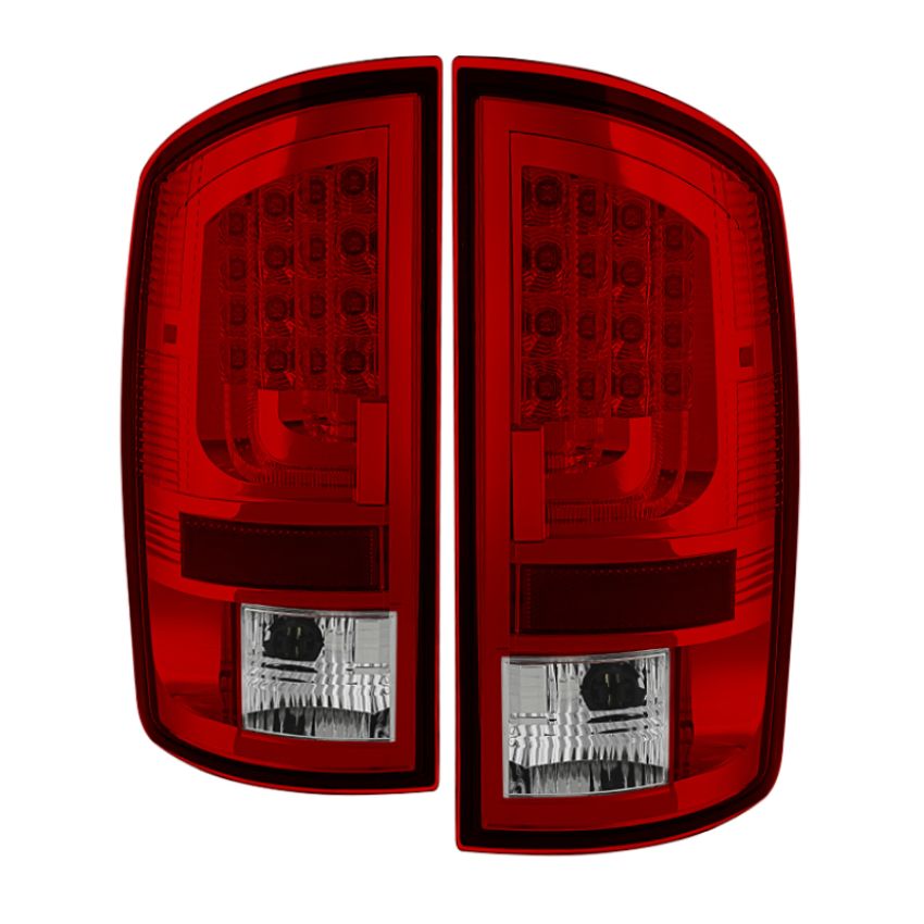 SPYDER 5081827 LED Tail Lights - Version 2 - Red Clear