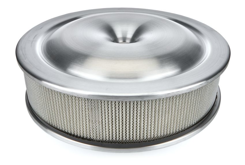 MOROSO MOR65920 16in Alum. Air Cleaner - Low Profile 7-5/16 Neck