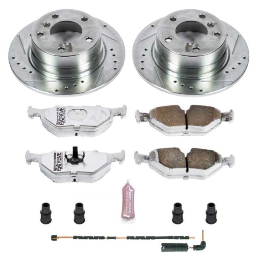 PowerStop K5130-26 Z26 Street Performance Ceramic Brake Pad and Drilled & Slotted Rotor Kit