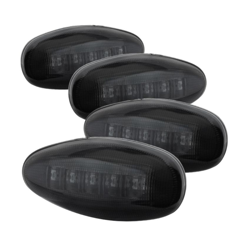 SPYDER 9924682 Xtune Chevy Silverado 99-13 Dually 2 Red LED Amber LED Side Fender Lights Smoke ACC-LED-GMD99-SL-SM