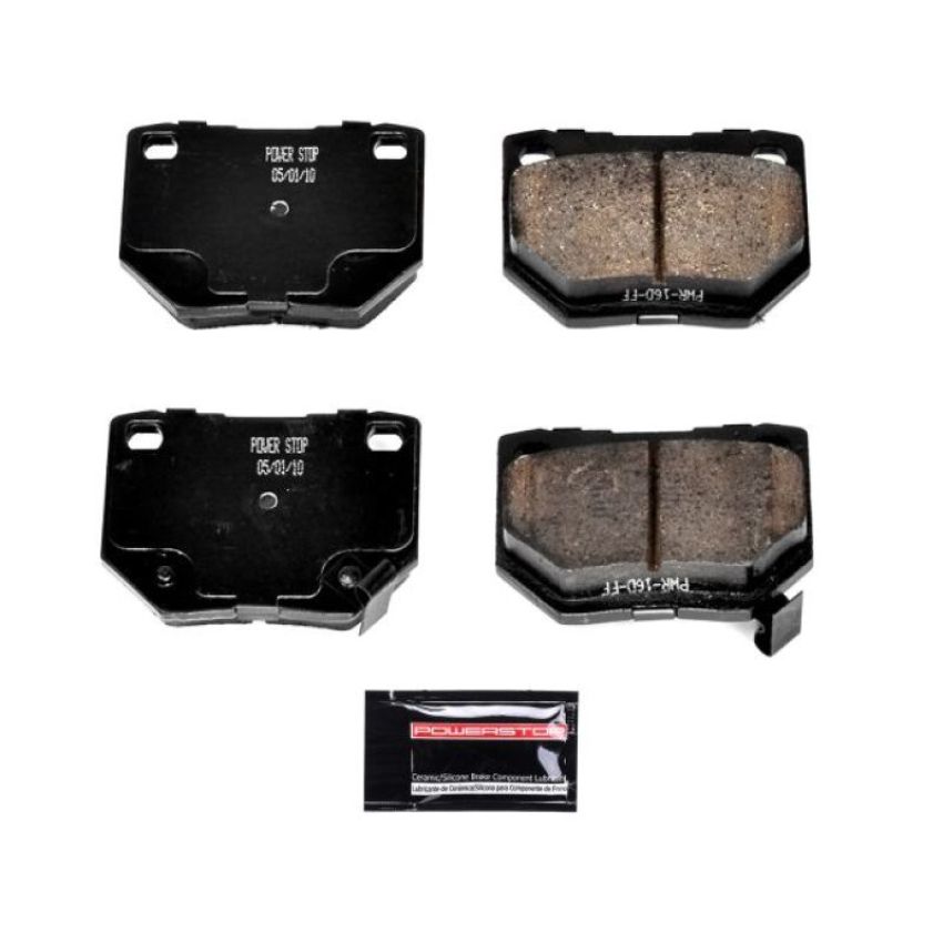 PowerStop Z23-461 PowerStop - Z23 Daily Driver Carbon-Fiber Ceramic Brake Pads with Hardware Kit